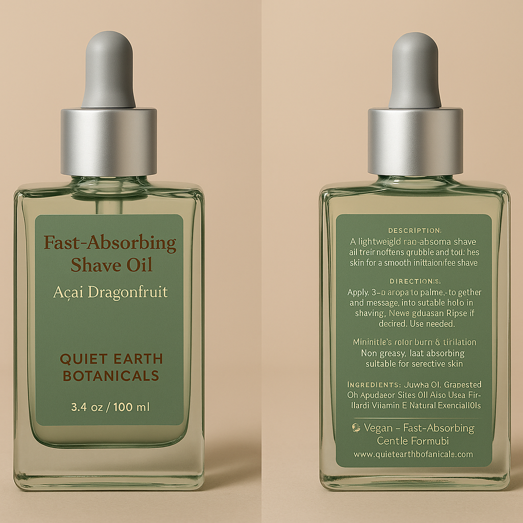 Fast-Absorbing Shave Oil – Acai Dragon Fruit